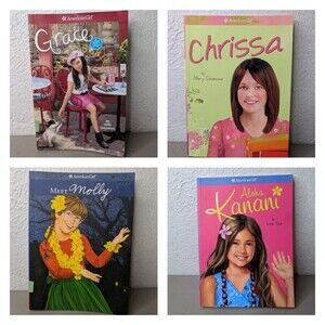 Lot Of 4 American Girl Books, Charissa, Grace, Molly, & Kanani